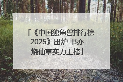 《中国独角兽排行榜2025》出炉 书亦烧仙草实力上榜