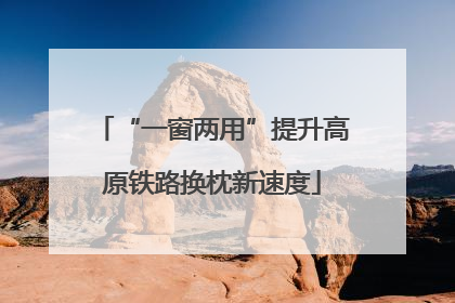 “一窗两用”提升高原铁路换枕新速度
