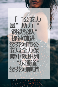 “公安力量”助力“钢铁驼队”提速前进 绥芬河市公安局全力保障中欧班列“东通道”绥芬河隧道贯通