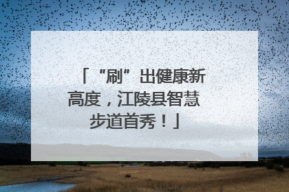 “刷”出健康新高度，江陵县智慧步道首秀！