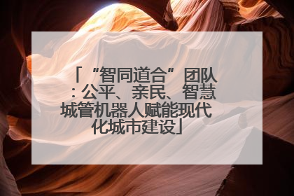 “智同道合”团队：公平、亲民、智慧城管机器人赋能现代化城市建设