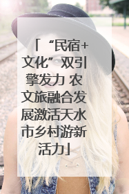 “民宿+文化”双引擎发力 农文旅融合发展激活天水市乡村游新活力