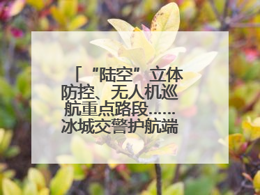 “陆空”立体防控、无人机巡航重点路段……冰城交警护航端午假期出行