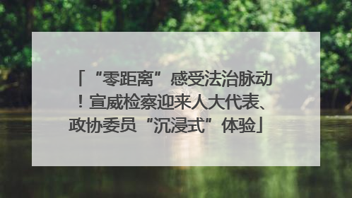 “零距离”感受法治脉动！宣威检察迎来人大代表、政协委员“沉浸式”体验