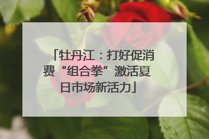 牡丹江：打好促消费“组合拳”激活夏日市场新活力