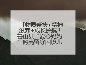物质帮扶+精神滋养+成长护航！鲁山县“爱心妈妈”照亮留守困境儿童成长之路