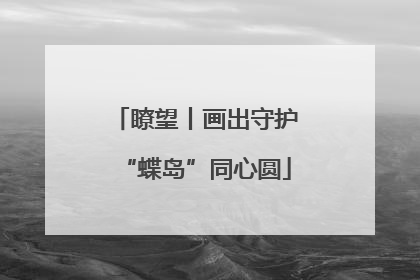 瞭望丨画出守护“蝶岛”同心圆