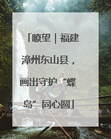 瞭望｜福建漳州东山县，画出守护“蝶岛”同心圆