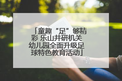 童趣“足”够精彩 乐山井研机关幼儿园全面升级足球特色教育活动