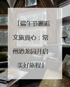 端午节邂逅文旅真心：常州恐龙园开启美好旅程