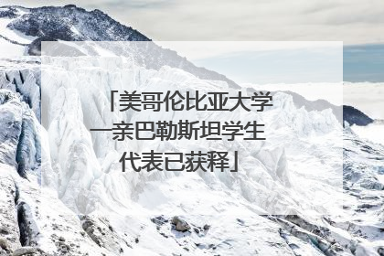 美哥伦比亚大学一亲巴勒斯坦学生代表已获释