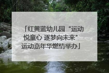红黄蓝幼儿园“运动悦童心 逐梦向未来”运动嘉年华燃情举办