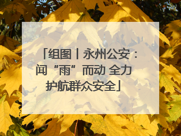 组图丨永州公安：闻“雨”而动 全力护航群众安全
