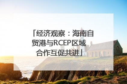 经济观察：海南自贸港与RCEP区域合作互促共进