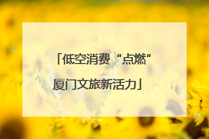 低空消费“点燃”厦门文旅新活力