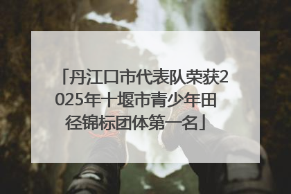 丹江口市代表队荣获2025年十堰市青少年田径锦标团体第一名