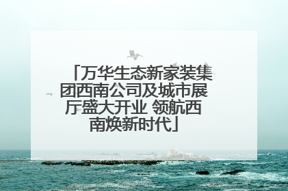 万华生态新家装集团西南公司及城市展厅盛大开业 领航西南焕新时代