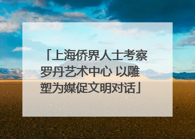 上海侨界人士考察罗丹艺术中心 以雕塑为媒促文明对话