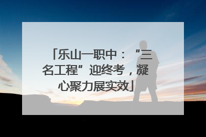 乐山一职中：“三名工程”迎终考，凝心聚力展实效