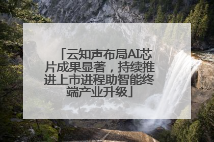 云知声布局AI芯片成果显著，持续推进上市进程助智能终端产业升级