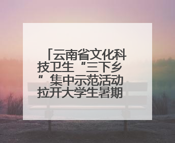云南省文化科技卫生“三下乡”集中示范活动拉开大学生暑期“三下乡”社会实践活动序幕