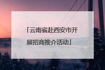 云南省赴西安市开展招商推介活动