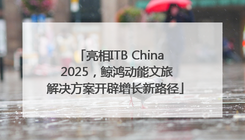 亮相ITB China 2025，鲸鸿动能文旅解决方案开辟增长新路径