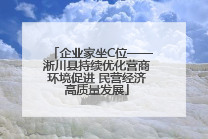 企业家坐C位——淅川县持续优化营商环境促进 民营经济高质量发展