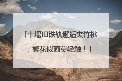 十堰旧铁轨邂逅夹竹桃，繁花似画莫轻触！