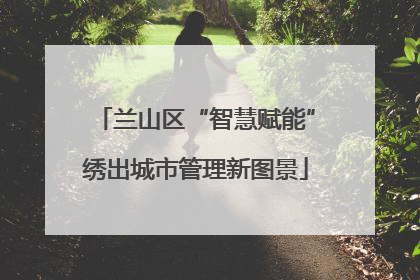 兰山区“智慧赋能”绣出城市管理新图景
