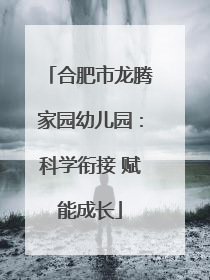 合肥市龙腾家园幼儿园：科学衔接 赋能成长