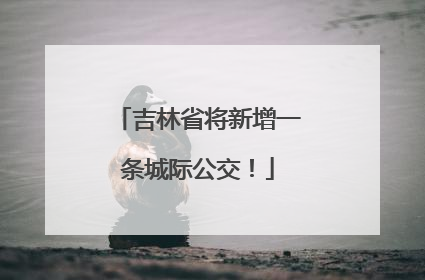 吉林省将新增一条城际公交！