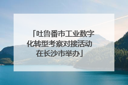 吐鲁番市工业数字化转型考察对接活动在长沙市举办