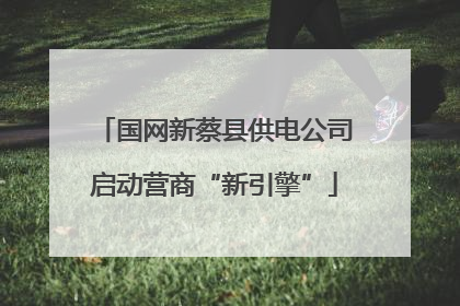 国网新蔡县供电公司启动营商“新引擎”