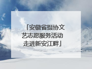 安徽省摄协文艺志愿服务活动走进新安江畔