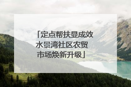 定点帮扶显成效 水景湾社区农贸市场焕新升级