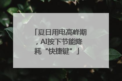 夏日用电高峰期，AI按下节能降耗“快捷键”