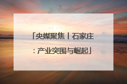 央媒聚焦丨石家庄：产业突围与崛起