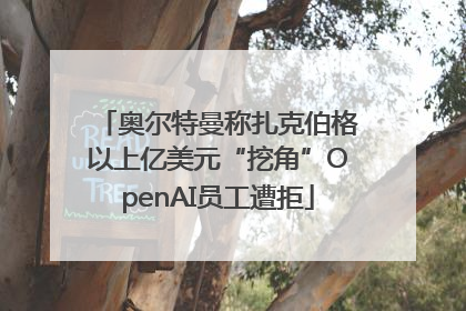 奥尔特曼称扎克伯格以上亿美元“挖角”OpenAI员工遭拒