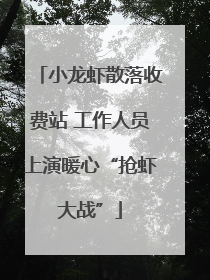 小龙虾散落收费站 工作人员上演暖心“抢虾大战”