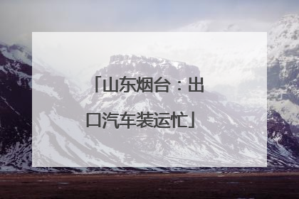 山东烟台：出口汽车装运忙