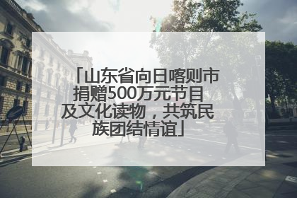 山东省向日喀则市捐赠500万元节目及文化读物，共筑民族团结情谊