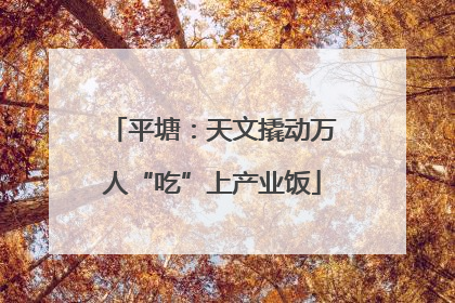 平塘：天文撬动万人“吃”上产业饭