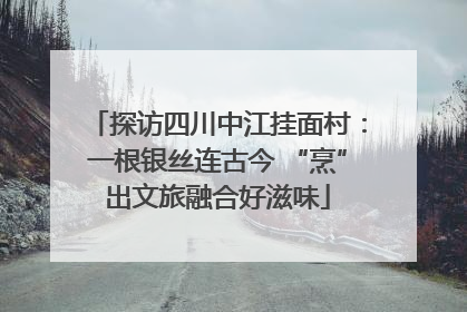 探访四川中江挂面村：一根银丝连古今 “烹”出文旅融合好滋味