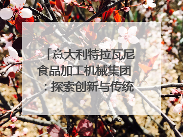 意大利特拉瓦尼食品加工机械集团：探索创新与传统结合的可能性｜西望四川