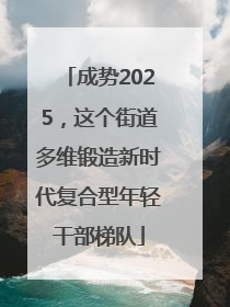 成势2025，这个街道多维锻造新时代复合型年轻干部梯队