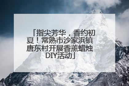 指尖芳华，香约初夏！常熟市沙家浜镇唐东村开展香薰蜡烛DIY活动