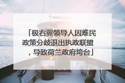 极右翼领导人因难民政策分歧退出执政联盟，导致荷兰政府垮台