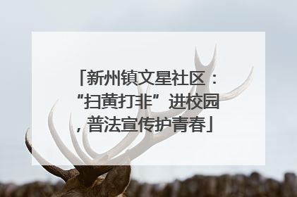 新州镇文星社区：“扫黄打非”进校园，普法宣传护青春