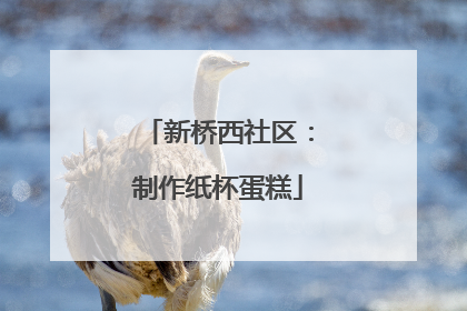 新桥西社区：制作纸杯蛋糕